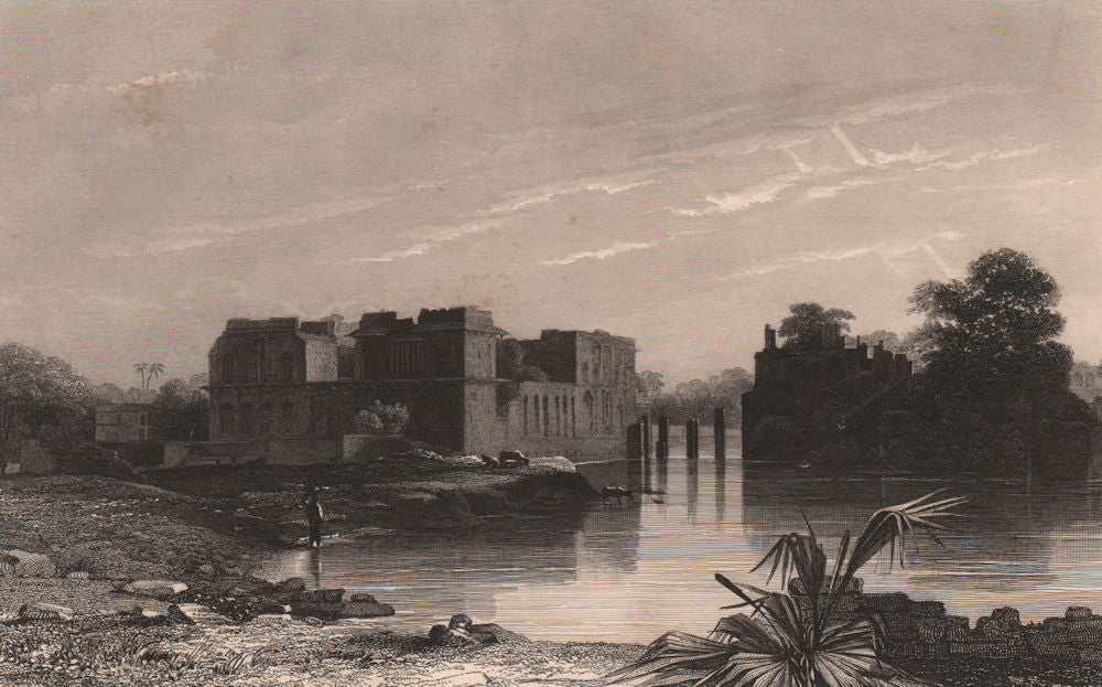 BRITISH INDIA. Asar Mahal, Bijapur 1858 old antique vintage print picture